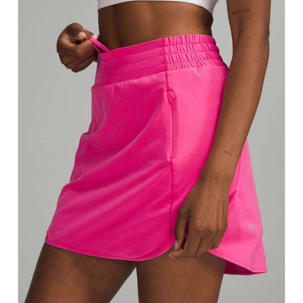 Lululemon 4 hotty hot high rise sonic pink long skort